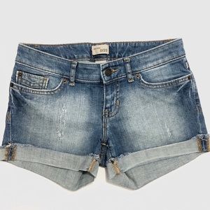 gap factory | denim shorts.